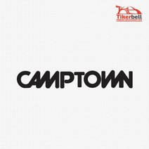 데코 캠핑 소 중 대 Camptown 차량 데칼스티커 텍스트 초보운전 문구 인테리어 내차꾸미기, 중형, 그레이