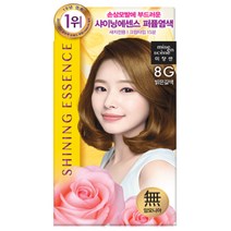 미쟝센 샤이닝 에센스 퍼퓸 염색약 7종 새치전용, 8G 밝은갈색, 1개