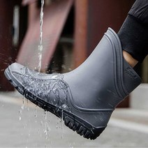 남자 낚시 캠핑 준비 방수 장화 발목 숏 부츠, 베스트예감 본상품선택, 베스트예감 그레이 265, 베스트예감 본상품선택