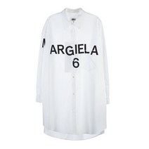 엠엠식스 메종 마르지엘라 MM6 로고 셔츠 원피스 S52CT0697 S47294 100 S52CT0697S4729410004