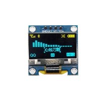 0.91 인치 oled IIC 직렬 흰색 OLED 디스플레이 모듈 128x64 I2C SSD1306 arduino용 LCD 스크린 보드, 한개옵션1, 05 0.96in Y B 4pin