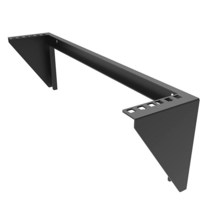 HQYing 2U 벽 마운트 패치 패널 브래킷-48.3cm(19인치) 수직 랙 - 56.7kg(125파운드) 무거운 부하 장착가능한 서버 랙(2U 블랙)