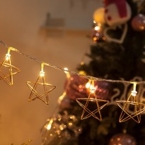 플라워트리 LED캡전구 모음 크리스마스 캡장식 트리조명장식, 13.LED전구캡 철재로즈골드라인별 7.3cm