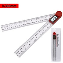 디지털 각도기 분도기 목공자 스마트줄자 0-200mm 0-300mm 디지털 미터 각도 경사계 각도 디지털 눈금자 전자 각도계 각도기 각도 파인더 측정 도구, 0-300mm package