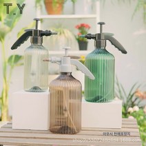 공기압 안개 물기둥 조절 물주전자 로마기둥 물주전자 2L 가정용 원예식물 물주전자, 에메랄드[트럼펫500ML]