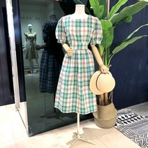 파르베 도로시린넨체크원피스(54968F02)