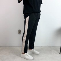 피그민트 스트릿 사이드라인 배색 와이드 밴딩 팬츠 3color