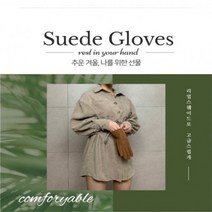 [설세라] 리얼 스웨이드 여성 장갑 4color