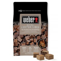 웨버 네추럴 라이터큐브 숯 점화제 48p, 600g, 3개