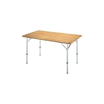 KingCamp 킹캠프 대나무 헤비듀티 176lbs 환경보호 오버사이즈 안티 UV 휴대용 접이식 테이블 피크닉 캠핑 쓰리하이츠 4-6명, Desktop 47.2 X 27.6 / 6 Pers