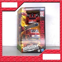 Hasbro트랜스포머 장난감 킹덤 시리즈 트렉스 메가트론 옵티머스 프라임 V 클래스 허리케인 고릴라 피규어 용 장난감 생일 선물, fire truck v class