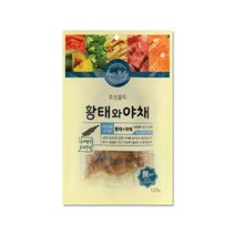 후코홀릭 강아지 간식, 황태+야채120g 혼합맛, 6개