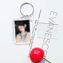 아크릴 키링 자동차 차 가방 양면 커플 포토 사진, 상품선택, 2아크릴홀더-물결사각