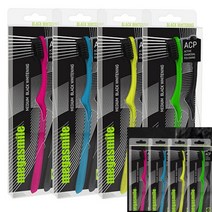 메가스마일 미백 칫솔 2type, 소프트(블루+블랙)