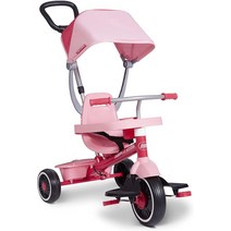 에이블 트라이크 라디오 플라이어 페달 및 푸시 4-in-1 Stroll N Trike 핑크 세발자전거 1-5세 유아용 자전거아마존 독점, [02] 익스클루시브 - 핑크