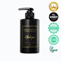 [스미브] 천연 에센셜 탈모 비건 안티에이징 샴푸 500ml, 1개