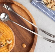 커피 롱티스푼 롱포크 롱스푼 긴티스푼 티스푼셋트 티포크세트 과일포크, 둥근롱 티스푼 코끼리, 1개