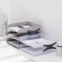 병원개원 데스크 서류 반투명 오픈 문서트레이 A4용지보관함 서재형거실 진료실, IVORY
