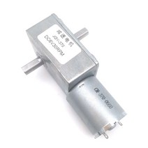 GY370 터보 웜기어 모터 DC 6V 12V 24V 감속기 모터 6 10 18 23 30 40 90 150 RPM 마이크로 전기 고 토크, 07 30RPM, 02 12V