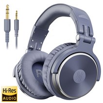 유선 헤드폰 헤드셋 블루투스 Oneodio-전문 스튜디오 DJ 헤드폰 (마이크 오버 이어 포함) 유선 HiFi 모니터, 05 Pro-10 Purple