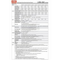 MEAN WELL 비 PFC LRS 시리즈 단일 출력 스위칭 전원 공급 장치 SMT LRS-200W-12 15 24/3.3 36/4.2 48 5V, 04 3.3V_01 200w