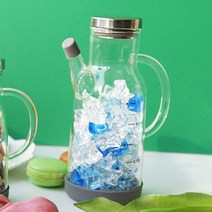 오일보관통 눈금 실리콘 조미료 유리병 저감미당 참기름 참기름 보관 - 대형 (550ml)