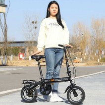 접이식 미니벨로 미니 휴대용 경량 바퀴작은자전거, 블랙 16인치 B