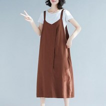 점프슈트 여성 와이드핏 멜빵 원피스 여자 치마코디 5401ea