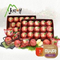 산지애 씻어나온 꿀사과 3.5kg 2box 중과 / 청송산 미시마 당도선별, 없음