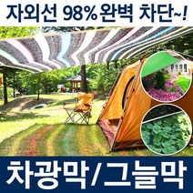 호미닷컴 차광막 그늘막 UV코팅 차양막 (무지개 차광망 2면 4면), 추가13.캠핑로프(4파이-브라운)