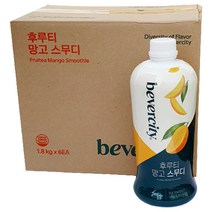 세미 베버시티 후루티 스무디 1.8kg(선택 딸기 키위 망고 배리믹스 파인애플 자몽), 1.8kg, 6개