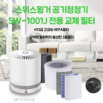 필터 전용 공기 청정기 스위스 윙거 소형 미니 원룸 헤파 마스크 손세정제 손소독 kf 94 미세먼지 황사 실내 정화 식물 차량용, 단품