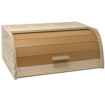 브레드박스 주방정리용품 영양제보관함 15x34.7x25.3 cm 나무 빵 팬 뚜껑 블라인드 천연 나무 빵 용기 슬라이딩 뚜껑 p