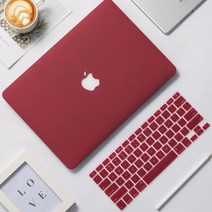 모던 맥북 에어 프로 M1 케이스 키스킨 세트 프로 투명 13인치 소프트 경량 쿨링, 와인+같은 키보드 마스크