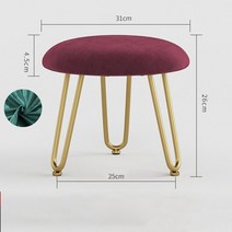 철제벤치 야외철제의자 라운드 가정용 소형 좌석 교각 북유럽 벤치 신발 스툴 라이트 럭셔리 거실 테이블, 03