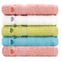 송월타월 스윗하트하니 세면타올 100g 면사, 랜덤 발송, 15매