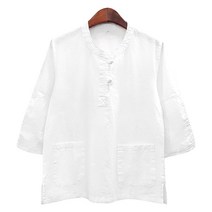 튤립소매 핀턱블라우스/