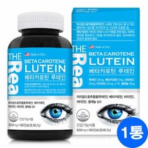 더리얼 루테인 베타카로틴 마리골드 황반색소 눈건강 눈영양제 비타민c 비타민d 셀레늄 눈피로 눈에좋은 대두레시틴 금잔화추출물, 1통, 90캡슐