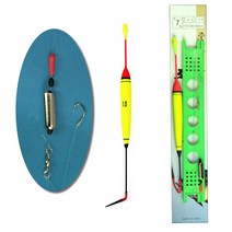 EVA찌 민장대 조립낚시 막대찌 외줄 바늘 낚시 카드 조립 채비 세트