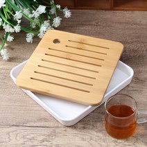 정사각 다기트레이 차판(20cm) 퇴수기 다도 찻상