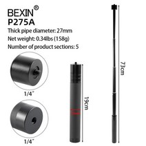 셀카봉추천 Dji Om 5 용 연장로드 폴 셀틱 스틱 Osmo Mobile 4 3 짐벌 카메라 FeiYu Zhiyun Smooth Moza Mini isteady Accessor, 01 P275A, 01 P275A