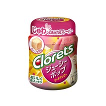 일본 코스트코 크로레츠 쥬시팝 피치 망고 보틀 껌 126g 6개, 상세설명참조, 1개