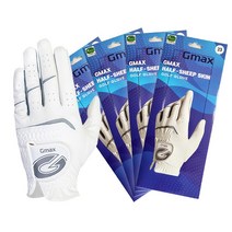 4세트 다담 천연양피 남성 골프장갑 반양피 연습용 반피, 왼손착용 4장