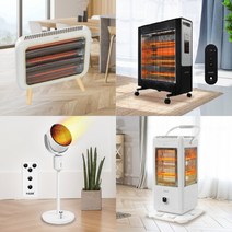 [핫팩사은품] 디카운티 전기 히터 난로 오방향 전기난로 발터치 난방기 전기스토브 가정용 사무실 절전형 전기히터 소형 대형 업소용 저전력 리모컨 타이머 겨울 난방기구, 01. 뉴트로 3단 석영관 전기히터