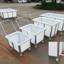 사각 플라스틱통 박스 대형 트롤리 농업용 어시장, K200L 사각 박스 라이너 플러스 카트