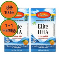 1+1 칼슨랩스 고농축 오메가3 2270mg 액체 액상 100ml DHA EPA 2개