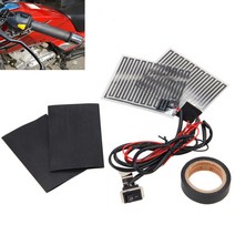 전동사이클 온열 핸드 그립 유니버설 12V 전기 자전거 ATV 핸들바 히터 워머 키트, 01 Black