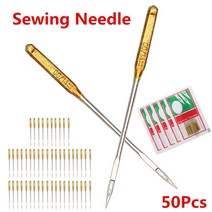 휴대용미싱 미니미싱기 가정용재봉틀 내구성 50 개/대 가정용 재봉틀 바늘 형제 가수 용 Janome Juki 또한, 03 NO14 90