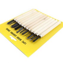 학생 조소용 미술 조각도세트 12PCS 목공용품 아트나이프 목재공구 공예칼