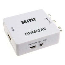 (LANStar 랜스타 HDMI to AV(3RCA) 컨버터 오디오 지원 (LS-HD2AV (화이트 랜스타/오디오/화이트/컨버터/지원, 단일 모델명/품번